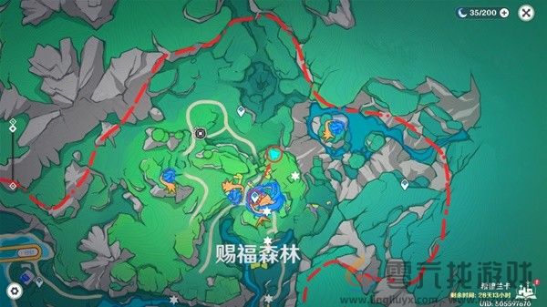 原神赐福森林欢声飞羽全位置攻略(图23) 原神赐福森林欢声飞羽全位置攻略(图23)